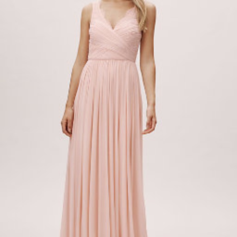 BHLDN Nouvelle Fleur Blush Dress